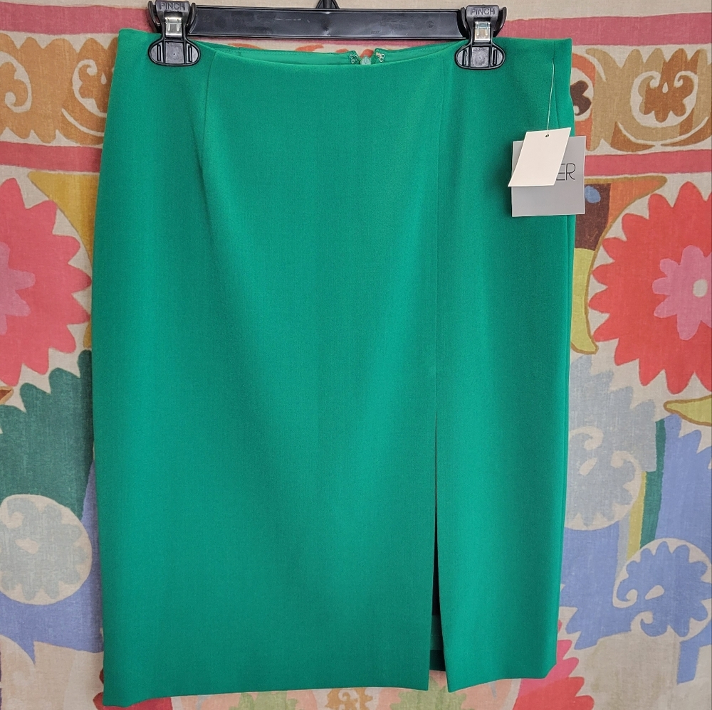 Kasper Emerald Green Career Skirt Size 4 New With Tags